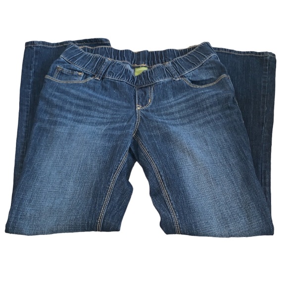 Old Navy Dark Blue Maternity Bootcut Jeans Sz 8 - Picture 1 of 8